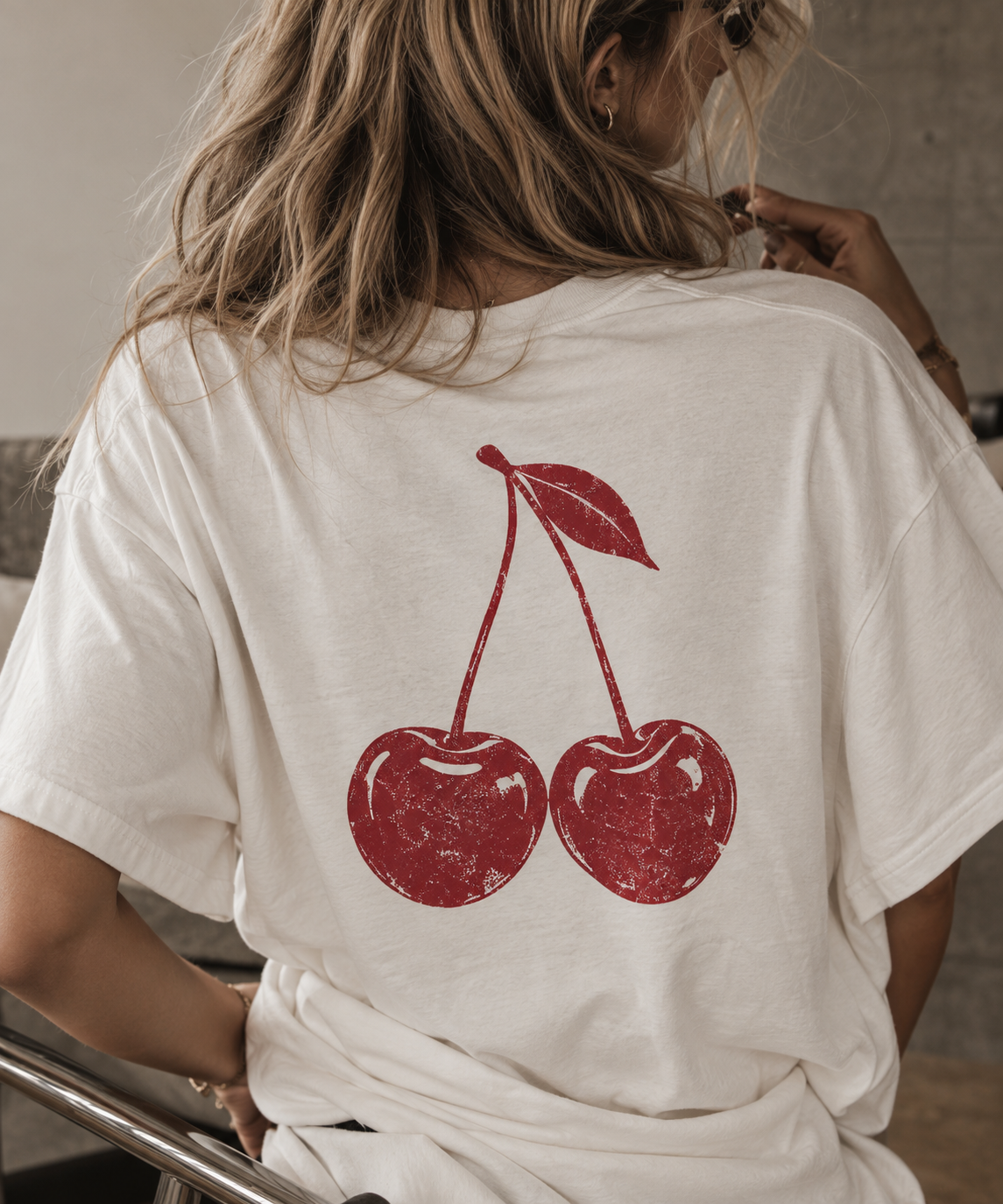Cherry On Top Oversized Tee